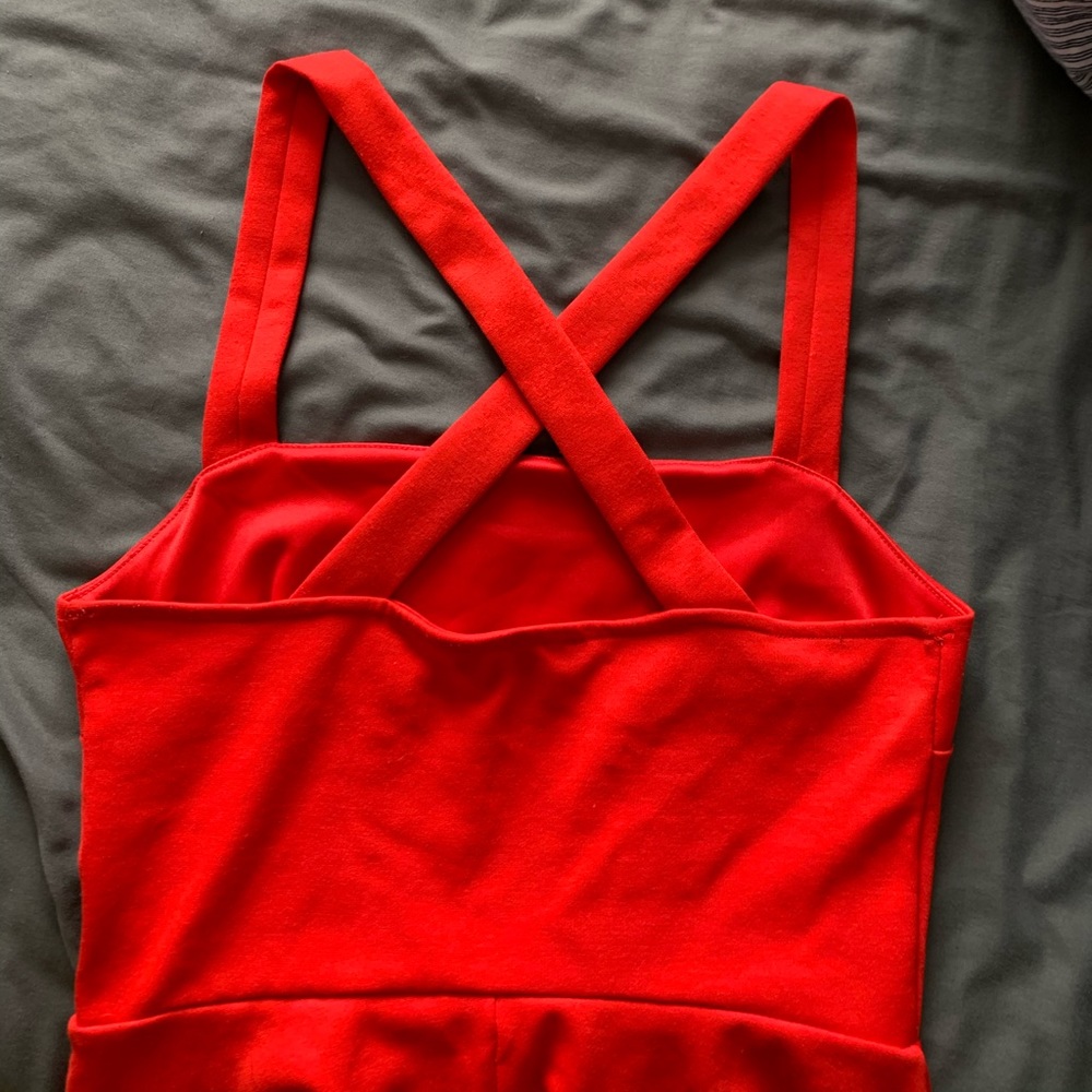 Red Mini Dress - Picture 4 of 4